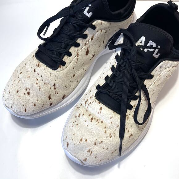APL Athletic Propulsion Labs Pony Calf Hair Animal Print Sneaker Size 10 - Picture 5 of 14